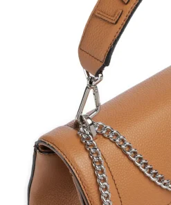 Ninon M Schultertasche genarbtes Rindsleder camel