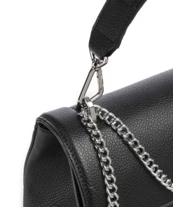 Ninon M Schultertasche genarbtes Rindsleder schwarz