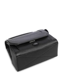 Ninon M Schultertasche genarbtes Rindsleder schwarz