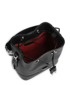 Ninon Mini Bucket bag genarbtes Rindsleder schwarz
