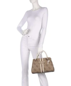 Noelle 4G Logo Handtasche Lederimitat hellbraun