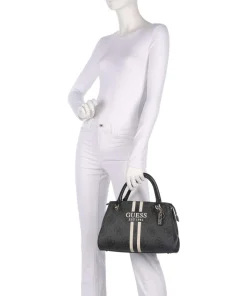 Noelle 4G Logo Handtasche Lederimitat dunkelgrau