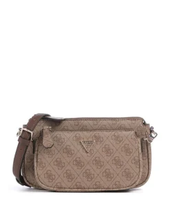 Noelle 4G Logo Schultertasche Lederimitat hellbraun