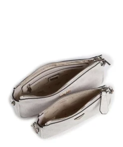 Noelle 4G Logo Schultertasche Lederimitat weiß