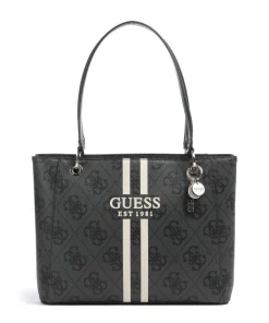 Noelle 4G Logo Shopper Lederimitat dunkelgrau