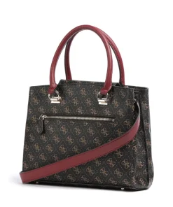 Noelle Handtasche Lederimitat dunkelbraun