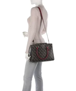 Noelle Handtasche Lederimitat dunkelbraun