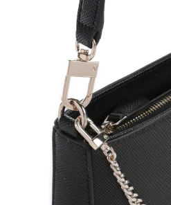 Noelle Mini Schultertasche Lederimitat schwarz