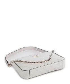 Noelle Mini Schultertasche Lederimitat weiß