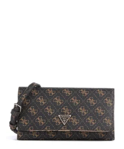 Noelle Q Logo Geldbörse Lederimitat dunkelbraun