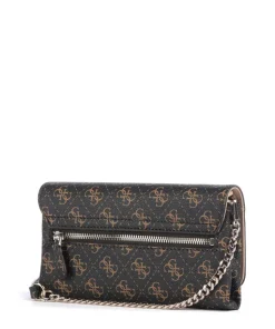 Noelle Q Logo Geldbörse Lederimitat dunkelbraun