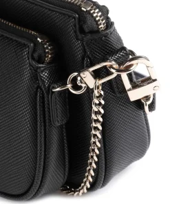 Noelle Schultertasche Lederimitat schwarz