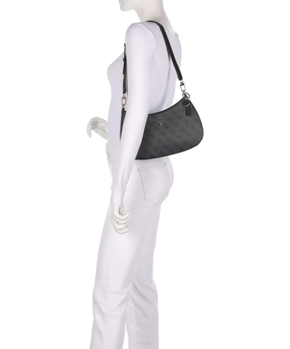 Noelle Schultertasche Lederimitat dunkelgrau