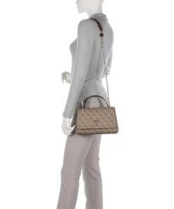 Noelle Schultertasche Lederimitat hellbraun