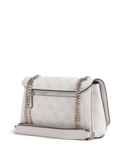 Noelle Schultertasche Lederimitat weiß