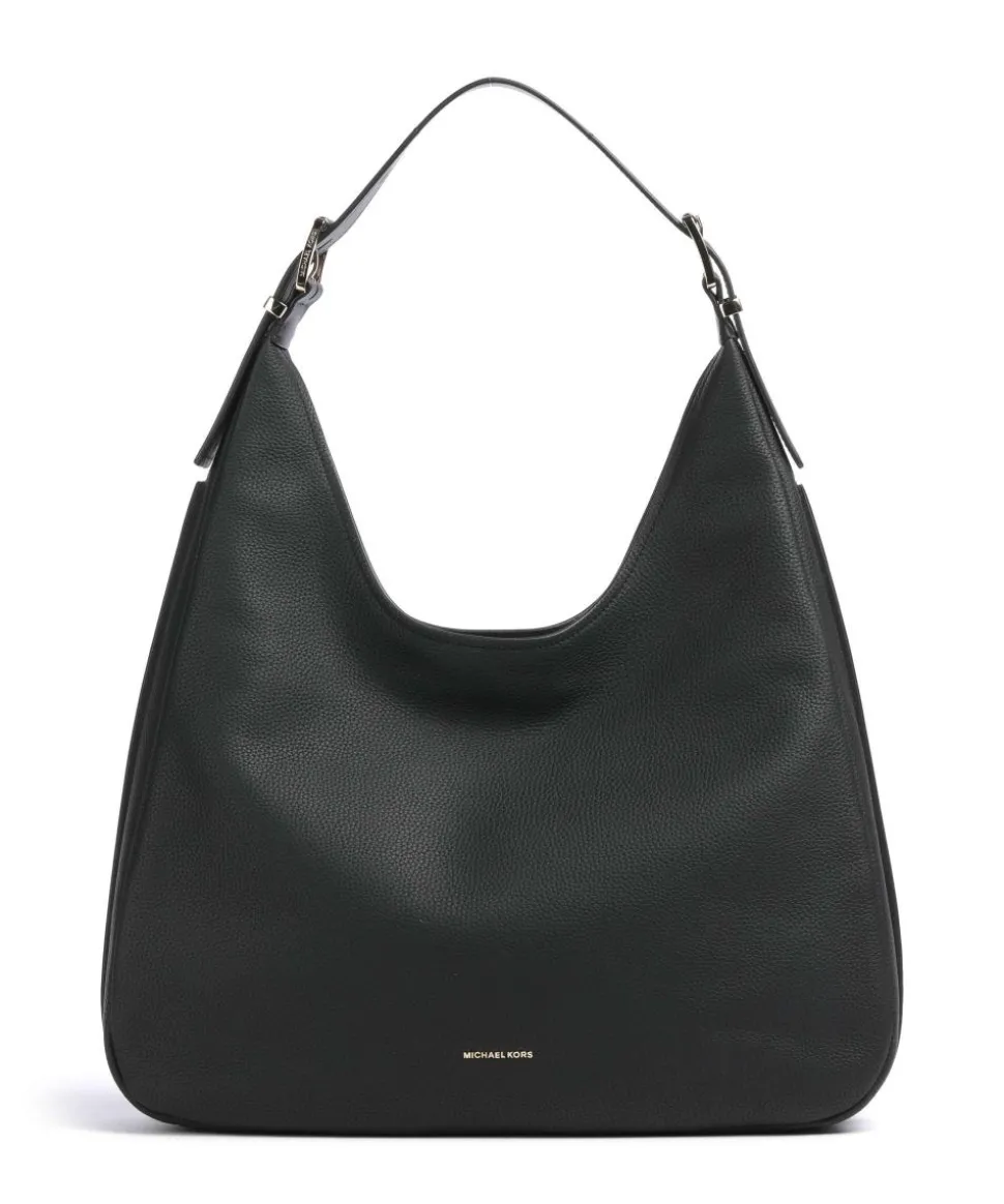 Nolita Beuteltasche genarbtes Rindsleder schwarz