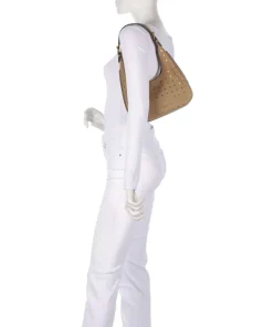 Nolita Beuteltasche genarbtes Rindsleder braun