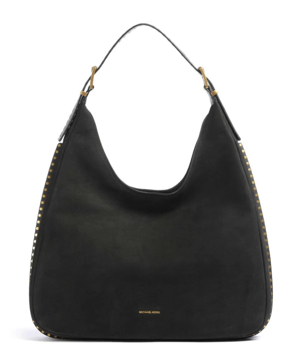 Nolita Beuteltasche Leder schwarz