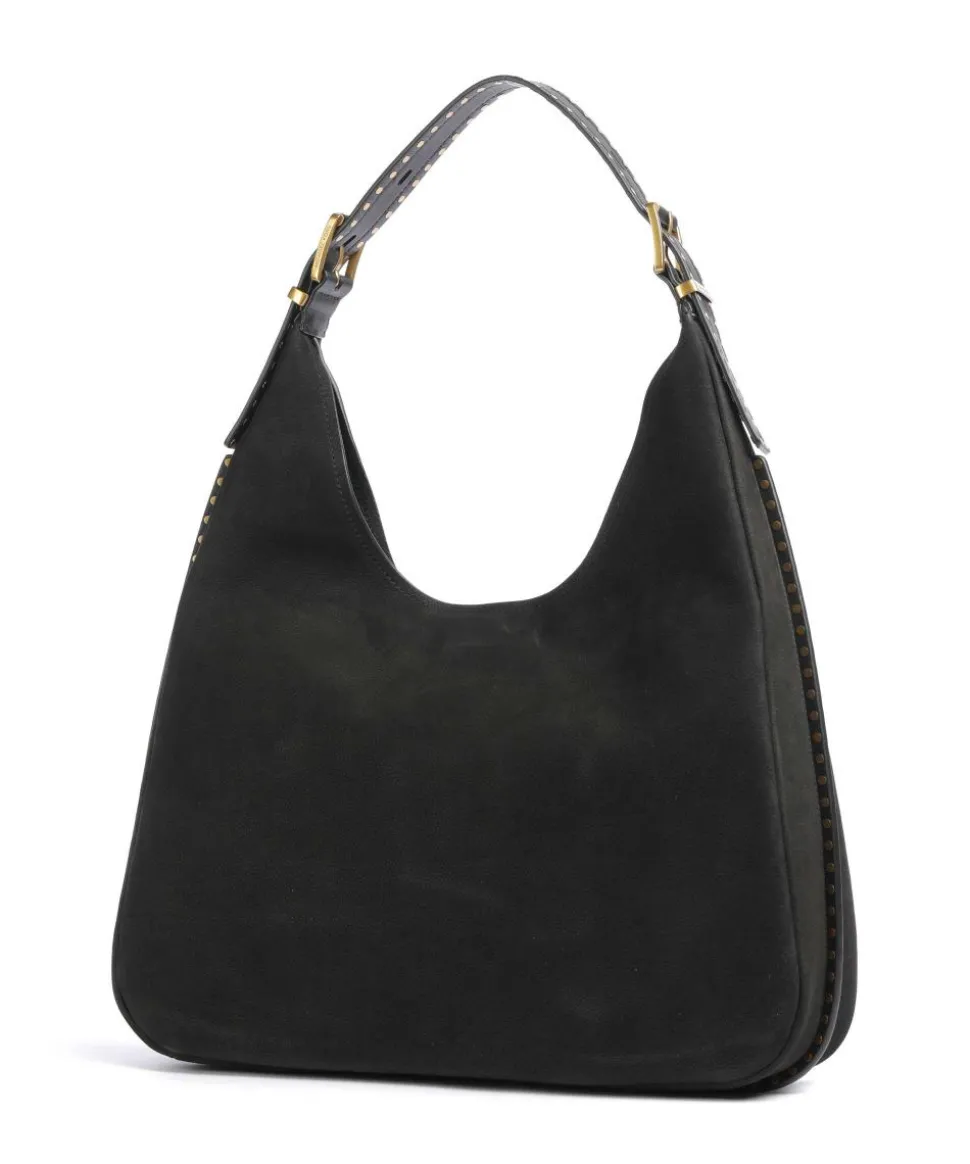 Nolita Beuteltasche Leder schwarz