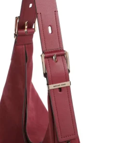 Nolita Large Beuteltasche aufgerautes Rindsleder wein