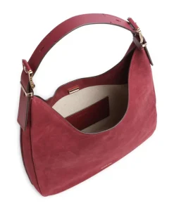 Nolita Large Beuteltasche aufgerautes Rindsleder wein