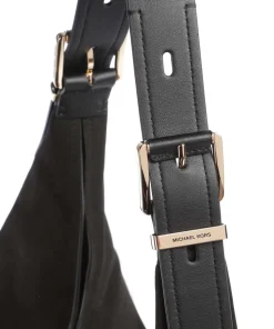 Nolita Large Beuteltasche aufgerautes Rindsleder schwarz