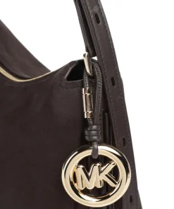 Nolita Medium Beuteltasche Nubuk Rindsleder dunkelbraun