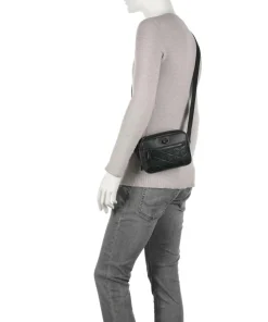 Nomogramme Umhängetasche Lederimitat schwarz