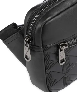 Nomogramme Umhängetasche Lederimitat schwarz