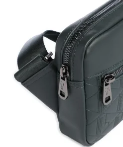 Nomogramme Umhängetasche Lederimitat dunkelgrün