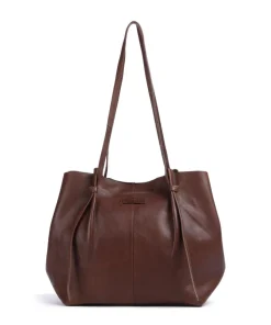 Nordic Simplicity Shopper genarbtes Leder braun
