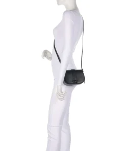 Nouveau Mini Umhängetasche genarbtes Rindsleder schwarz