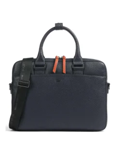 Novara Aktentasche 15″ genarbtes Rindsleder navy