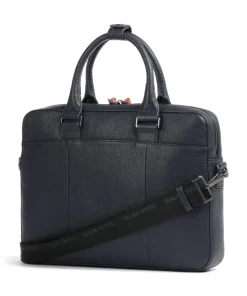 Novara Aktentasche 15″ genarbtes Rindsleder navy