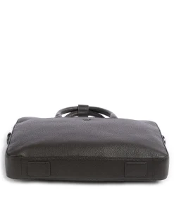 Novara Aktentasche 15″ genarbtes Rindsleder dunkelbraun