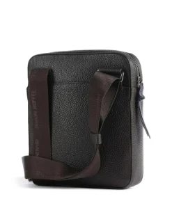Novara Umhängetasche genarbtes Rindsleder dunkelbraun