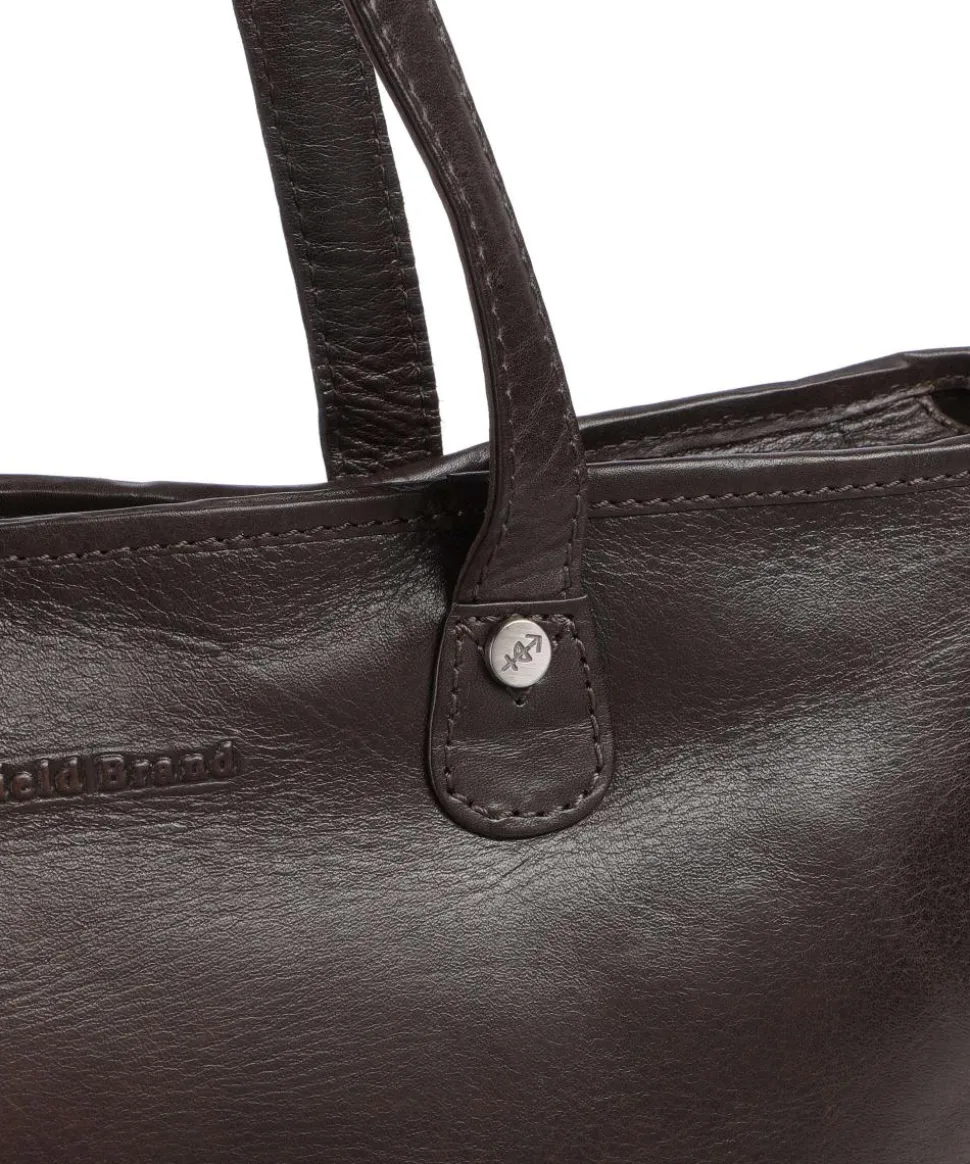 Novum Astano Shopper 14″ genarbtes Leder dunkelbraun