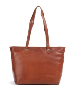 Novum Astano Shopper 14″ genarbtes Leder cognac