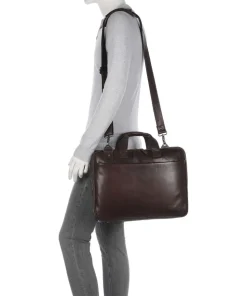 Novum Iseo Aktentasche 16″ Rindsleder dunkelbraun