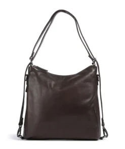 Novum Letizia Rucksack-Tasche Leder dunkelbraun