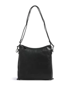 Novum Letizia Rucksack-Tasche Leder schwarz