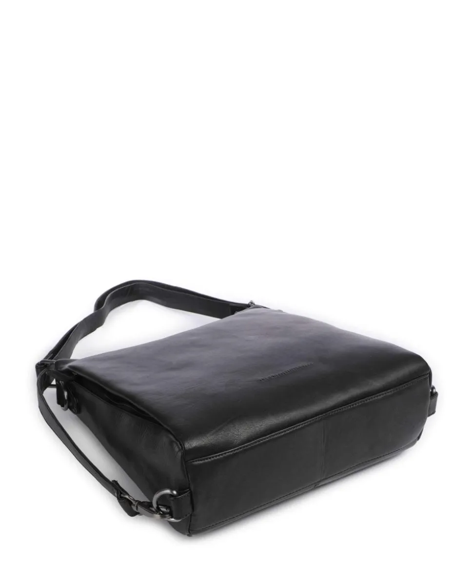 Novum Letizia Rucksack-Tasche Leder schwarz