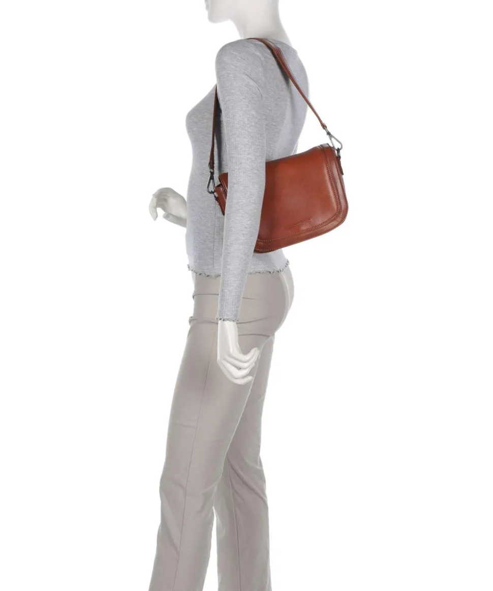 Novum Lizzola Schultertasche Leder cognac