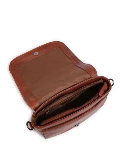 Novum Lizzola Schultertasche Leder cognac