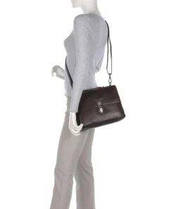 Novum Renata Umhängetasche Rindsleder dunkelbraun