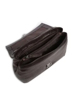 Novum Renata Umhängetasche Rindsleder dunkelbraun