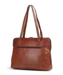 Novum Selvino Schultertasche Rindsleder cognac