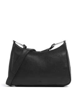 Nuria Umhängetasche genarbtes Rindsleder schwarz