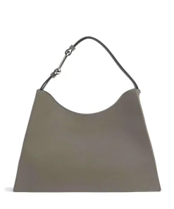 Nuvola L Beuteltasche fein genarbtes Leder khaki