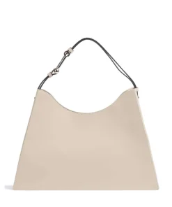 Nuvola L Beuteltasche fein genarbtes Leder beige
